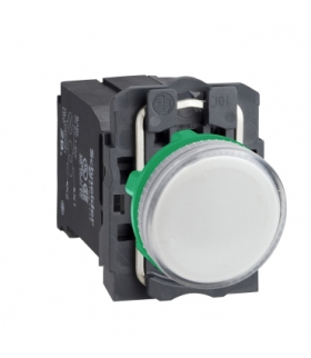 Harmony XB5 Lampka sygnalizacyjna biała żarówka 220/240V plastikowa typowa, XB5AV41 Schneider Electric