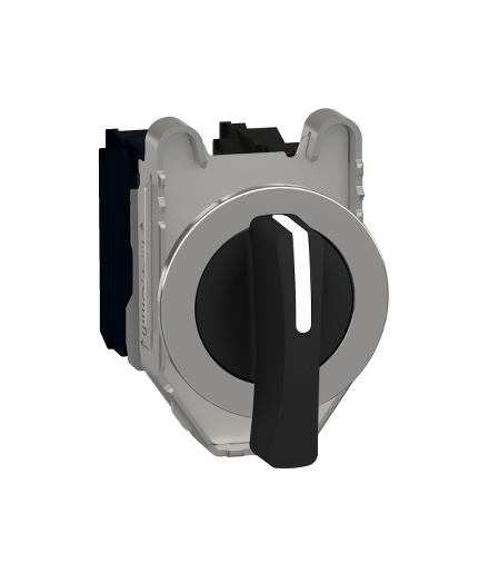 Harmony XB4 Przełącznik zlicowany metal czarny Ø30 z długim piórkiem 3 pozycyjny stabilny 2 NO, XB4FJ33 Schneider Electric