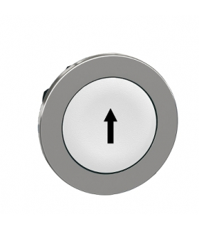 Płaski Biały Cap Przycisk Głow.Cza Arrow, ZB4FA334 Schneider Electric