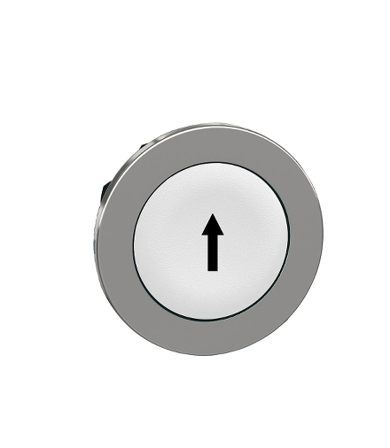 Płaski Biały Cap Przycisk Głow.Cza Arrow, ZB4FA334 Schneider Electric