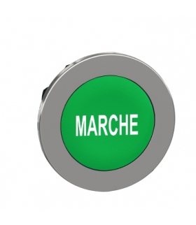 Płaski Zielony Cap Przycisk Głow.Marche, ZB4FA342 Schneider Electric
