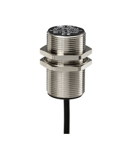OsiSense XS Czujnik indukcyjny M30 z wyjściem NPN 1NO, 12/48V DC, kabel 2m, XS530BLNAL2 Schneider Electric