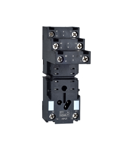 Zelio Relay Gniazdo RXZ do przekaźnika RXM2, 2C/O 12 A, 250V, RXZE2S108M Schneider Electric