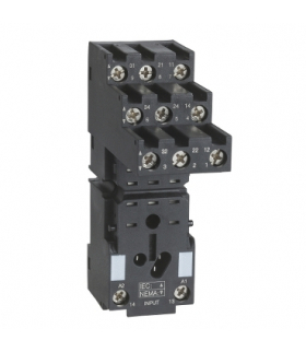 Zelio Relay Gniazdo RXZ do przekaźnika RXM3, 3C/O 12A, 250V, RXZE2S111M Schneider Electric