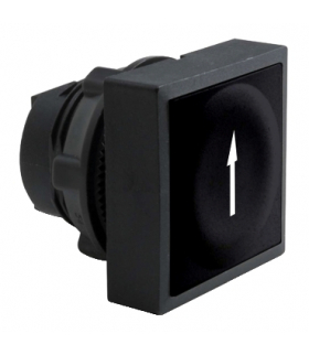 Harmony XB5 Przycisk płaski kwadratowy czarny samopowrotny plastikowy strzałka góra, ZB5CA2912 Schneider Electric