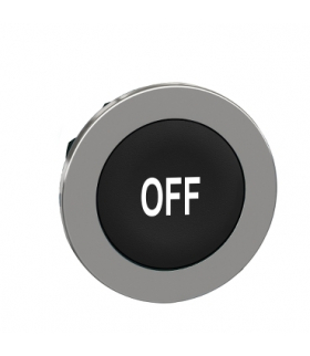 Płaski Czarny Caps Przycisk Głow. Off, ZB4FA235 Schneider Electric