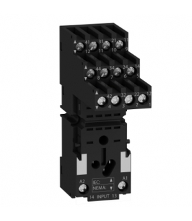 Zelio Relay Gniazdo RXZ do przekaźnika RXM4, 4C/O 12A, 250V, RXZE2S114M Schneider Electric