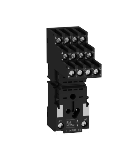 Zelio Relay Gniazdo RXZ do przekaźnika RXM4, 4C/O 12A, 250V, RXZE2S114M Schneider Electric