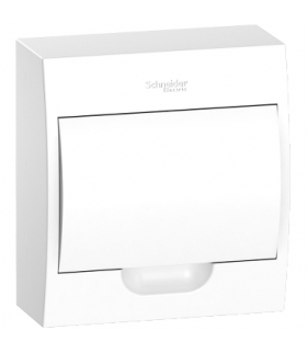 Obudowa natynkowa Easy9 IP40 EZ9E-1-8-NT-P drzwi białe 1 rząd 8 modułów/rząd, EZ9E108P2S Schneider Electric