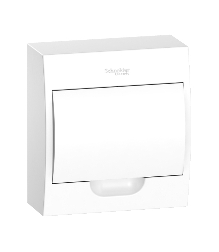 Obudowa natynkowa Easy9 IP40 EZ9E-1-8-NT-P drzwi białe 1 rząd 8 modułów/rząd, EZ9E108P2S Schneider Electric