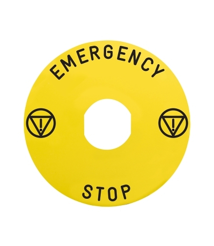 Legenda NOODSTOP ZBZ1605, ZBY9330M Schneider Electric