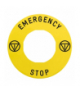 Harmony XB4 Etykieta "EMERGENCY STOP", ZBY9330T Schneider Electric