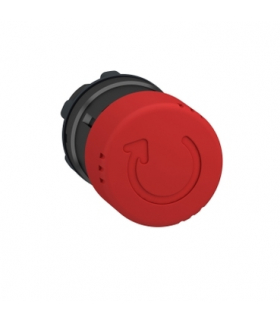 Harmony XB4 Przycisk grzybkowy Ø22 czerwony Ø30 okrągły metalowy, ZB4BS8347 Schneider Electric