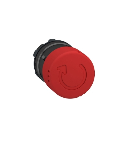 Harmony XB4 Przycisk grzybkowy Ø22 czerwony Ø30 okrągły metalowy, ZB4BS8347 Schneider Electric
