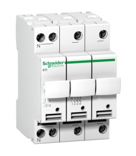 Podstawa bezpiecznikowa Acti9 STI-10,3x38-3N 3+N-biegunowa, A9N15658 Schneider Electric