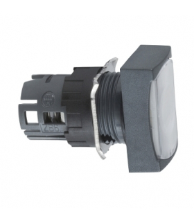 Harmony XB6 Przycisk płaski biały samopowrotny LED plastikowy prostokątny, ZB6DW1 Schneider Electric