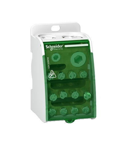 Blok rozdzielczy Acti9 śrubowy 14 otworów 250A 1P, LGY125014 Schneider Electric