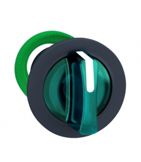 Harmony XB5 Napęd przełącznika piórkowego podświetlanego zielony 3P, ZB5FK1333 Schneider Electric