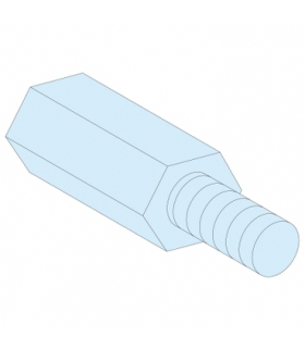 Rozdzielnice Prisma, przekładki sześciokątne M6 4 sztuk 55mm, 03197 Schneider Electric