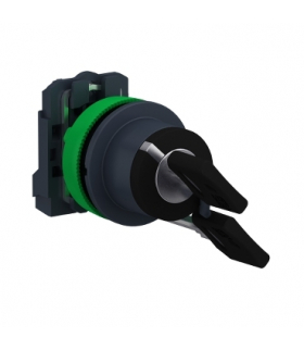 Harmony XB5 Przełącznik z kluczem zlicowany plastik czarny Ø30 klucz n°455 2 pozycyjny stabilny 1 NO, XB5FG21 Schneider Electric