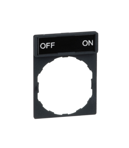 Harmony XB4 Ramka 30X40mm do mocowania etykiet o wymiarach 8X27mm "OFF ON", ZBY2367 Schneider Electric