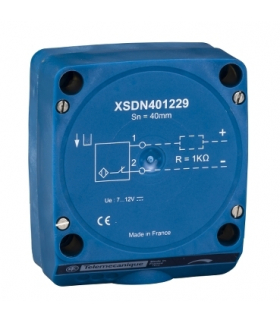 OsiSense XS Czujnik indukcyjny XSD forma D flat Sn 40 mm zaciski śrubowe płaskie, XSDN401229 Schneider Electric