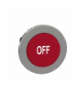 Płaski Czerwony Przycisk Głow.Biały Off, ZB4FL435 Schneider Electric