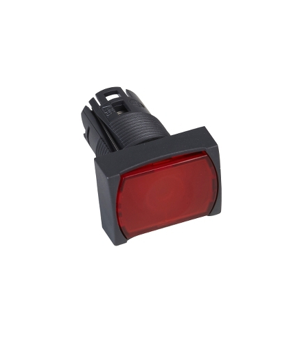 Harmony XB6 Przycisk płaski czerwony push push LED plastikowy prostokątny, ZB6DF4 Schneider Electric