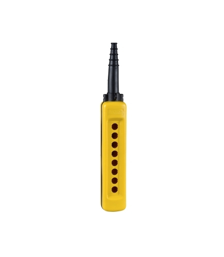 Pusta podwieszana stacja kontrolna, plastikowy, yellow, 8 zawórs, UL/CSA certified, XACA08H7 Schneider Electric