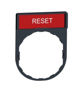 Harmony XB4 Ramka 30X40mm do mocowania etykiet o wymiarach 8X27mm "RESET", ZBY2323 Schneider Electric