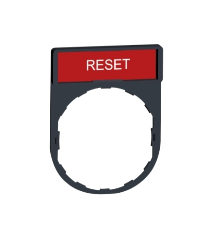 Harmony XB4 Ramka 30X40mm do mocowania etykiet o wymiarach 8X27mm "RESET", ZBY2323 Schneider Electric