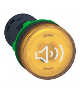 Harmony XB5 Brzęczyk ciągły/przeryw podświetlany żółty 230V, XB5KS2M8 Schneider Electric