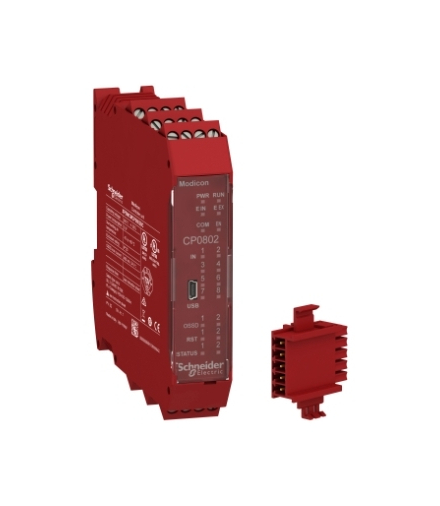 Kontroler 8 wejść, 2 wyjścia.+złączka Zac. śrubowe, XPSMCMCP0802BC Schneider Electric