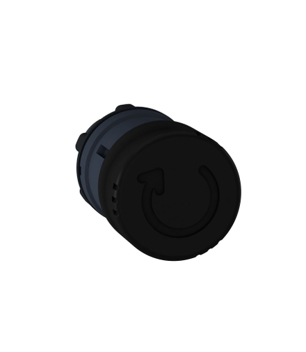 Harmony XB5 Główka przycisku grzybkowego z mechanizmem zatrzaskowym Ø30 czarna plastikowa, ZB5AS42 Schneider Electric