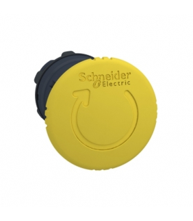 Harmony XB5 Główka przycisku grzybkowego z mechanizmem zatrzaskowym Ø40 żółta plastikowa, ZB5AS55 Schneider Electric