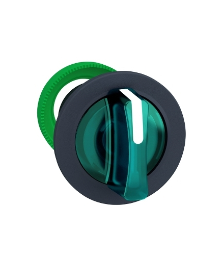 Harmony XB5 Napęd przełącznika piórkowego podświetlanego zielony 3P, ZB5FK1533 Schneider Electric