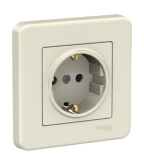 Leona Gniazdo 2P+PE schuko, kremowy Schneider LNA2900123