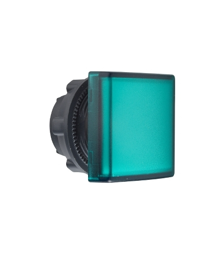Harmony XB5 Głowka lampki sygnalizacyjnej Ø22 zielona LED kwadratowa plastikowa, ZB5CV033 Schneider Electric