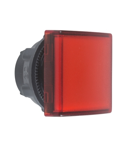 Harmony XB5 Głowka lampki sygnalizacyjnej Ø22 czerwona LED kwadratowa plastikowa, ZB5CV043 Schneider Electric
