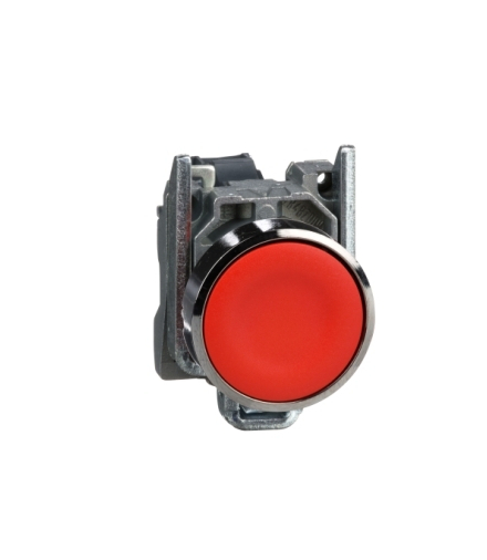 Harmony XB4 Przycisk płaski czerwony, metalowy, XB4BA42 Schneider Electric