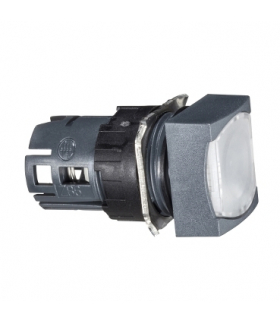 Harmony XB6 Przycisk płaski biały push push LED plastikowy kwadratowy, ZB6CF1 Schneider Electric