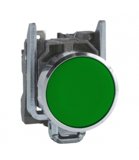 Harmony XB4 Przycisk płaski zielony, metalowy, XB4BA31 Schneider Electric