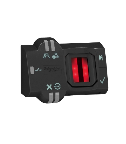 Harmony XB5 Przełącznik biomechaniczny Ø22 napięcie 24 V DC 2 styki M12 PNP 1NO, XB5S1B2M12 Schneider Electric
