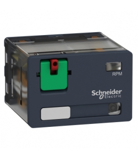 Zelio Relay Przekaźnik mocy z legendą, drzwiczkami i LED 15A, 4C/O, 24V AC, RPM42B7 Schneider Electric