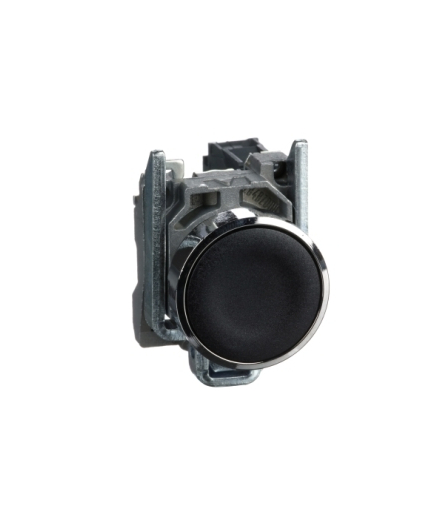 Harmony XB4 Przycisk płaski czarny, metalowy, XB4BA21 Schneider Electric