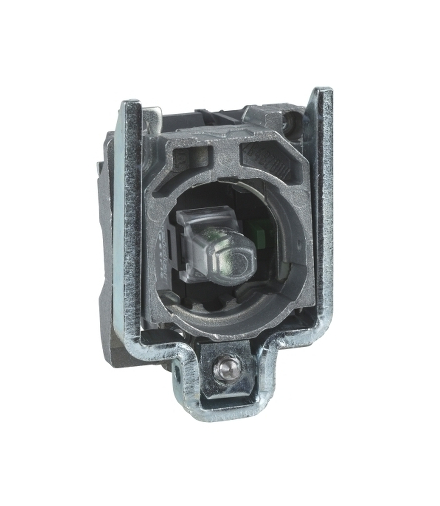 Harmony XB4 Korpus przycisku LED 24V żółty metalowy, styk 1 NO, ZB4BW0B51 Schneider Electric