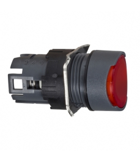 Harmony XB6 Przycisk płaski czerwony samopowrotny LED plastikowy okrągły, ZB6AW4 Schneider Electric