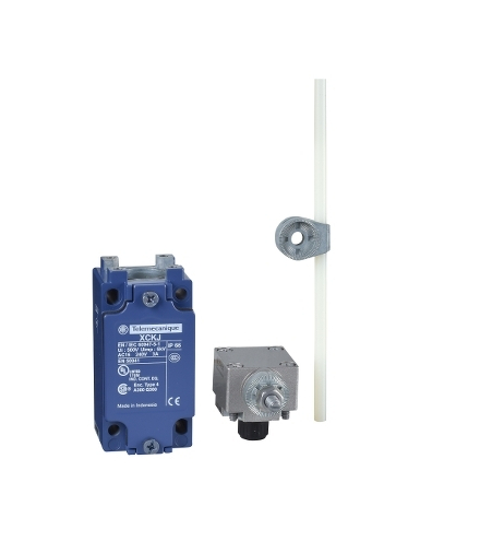 OsiSense XC Łącznik krańcowy, XCKJ dźwignia z prętem okrągłym tworzywo sztuczne 6 mm 1NC+1NO jednopozycyjny 1/2NPT, XCKJ10559H7 