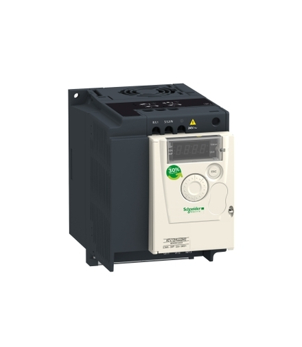 Przemiennik częstotliwości ATV12 1 fazowe 100/120VAC 50/60Hz 0.75kW 4.2A IP20, ATV12H075F1 Schneider Electric