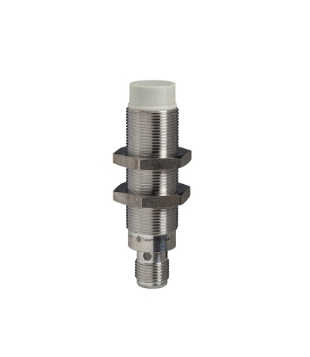 OsiSense XS Czujnik indukcyjny M18 z wyjściem PNP 1NO, 12/24V DC, konektor M12, XS218SAPAM12 Schneider Electric